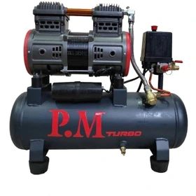 کمپرسور باد سایلنت پی ام TM-12 ظرفیت ۱۲ لیتر بدون روغن